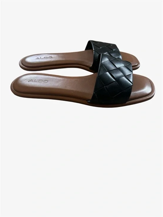 ALDO Vaydda Black Flat Sandals - Picture 3 of 7